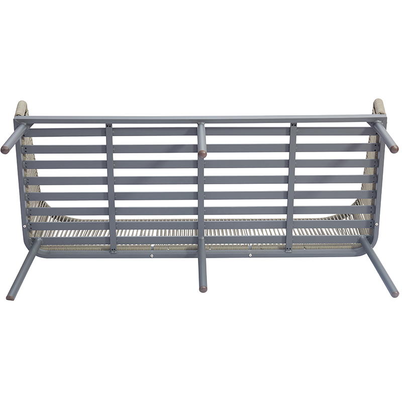 Balkon Freizeit Aluminium Gartenmöbel Terrasse Sling Sets Outdoor Seil Sofa