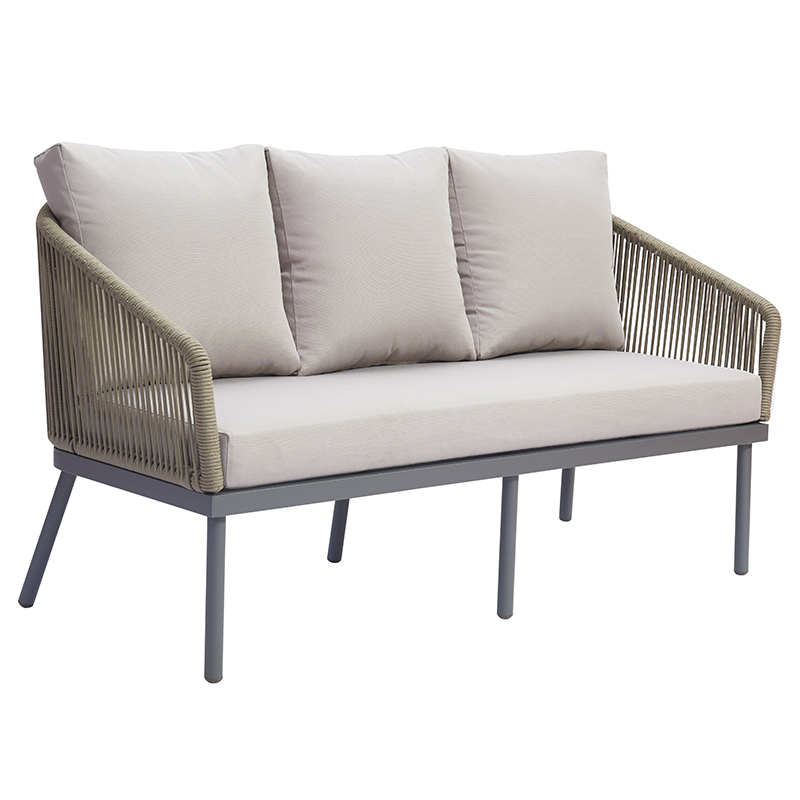 Balkon Freizeit Aluminium Gartenmöbel Terrasse Sling Sets Outdoor Seil Sofa