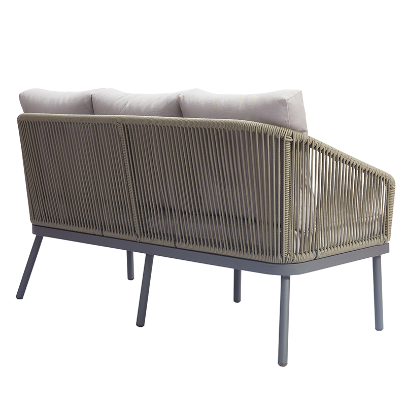 Balkon Freizeit Aluminium Gartenmöbel Terrasse Sling Sets Outdoor Seil Sofa