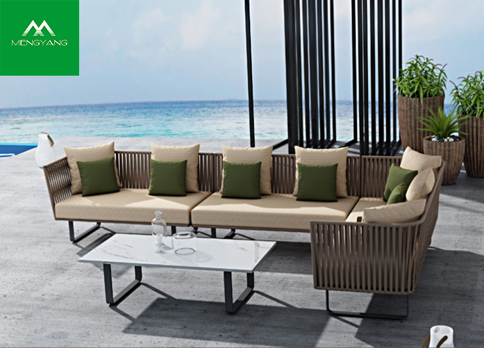 Outdoor-Sofa aus Aluminium