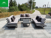 Modernes, luxuriöses Partysofa aus Aluminium für den Garten und die Terrasse