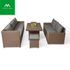 Maßgeschneiderte, geschnittene Outdoor-Rattan-Möbel, Restaurant-Esssofa-Set 